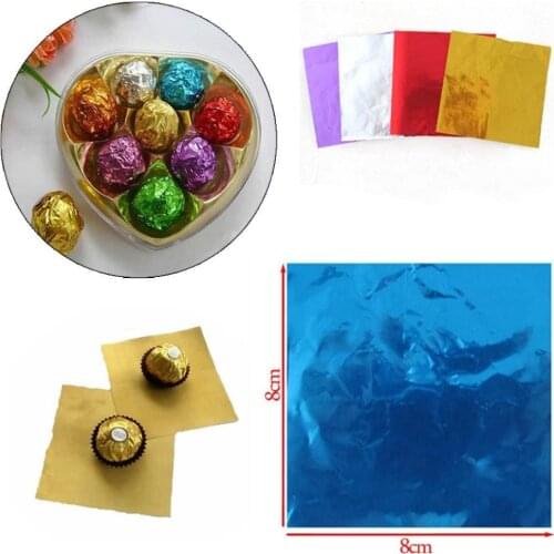 100PCS/pack Cake Pop Foil Wrappers For Candy Chocolate Sweets Lollipop Making Pack