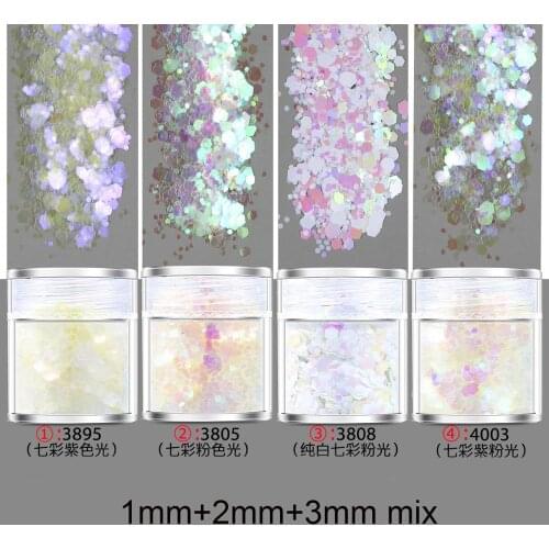 4pots Mix UV Epoxy Resin Mold Filling Sequins Nail art DIY Making Epoxy Resin Jewelry Supplies for jewelry Finding