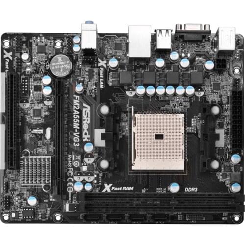 Used for ASRock FM2A55M Support for Socket FM2 100W processors and Dual Channel DDR3 1866
