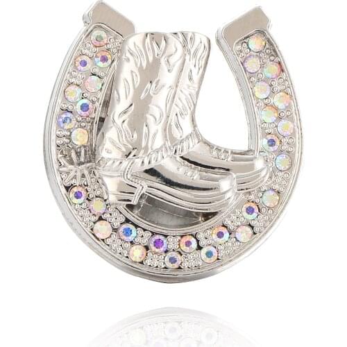 KDG Western Cowboy Point AB Diamond Accessories Crystal Western Concho Metal Concho Belt Screw Clothing Accessories