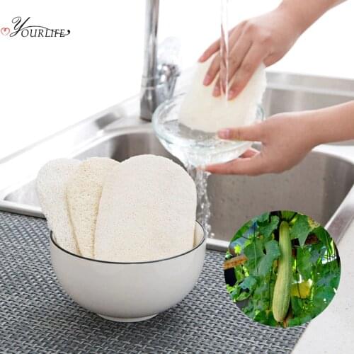 OYOURLIFE Kitchen Natural Loofah Cleaning Brush Dish Bowl Pot Tableware Decontamination Washing Brush Kitchen Cleaning Tools