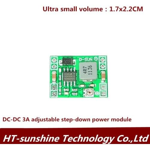 Ultra-small power module DC-DC regulated power supply 3A adjustable buck power module ultra LM2596 1pcs free shipping
