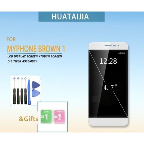 New For MyPhone Brown 1 4.7inch LCD Display+Touch Screen Panel Digital for MyPhone Brown 1 Replacement Parts Assembly