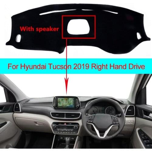Car Dashboard Cover For Hyundai Tucson 2019 LHD RHD With Speaker Dustproof Dashmat Pad Dashboard Cover Carpet Dash Mat Sun Shade