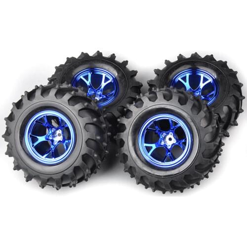 RC 1:10 Bigfoot Monster Tire Rim 4Pcs Set For HSP HPI Racing Car 12mm Hex 3002B Parts and Accessory