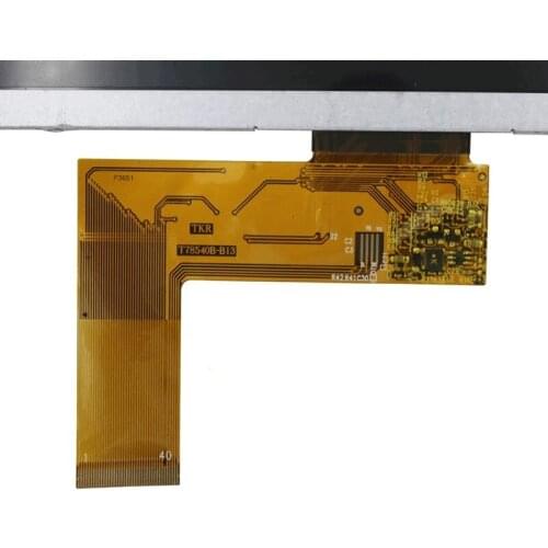 Compatible replacement 40 pin 7 inch navigator E road hd-x10 X9 t78540b-b13 LCD screen with touch screen (not original)