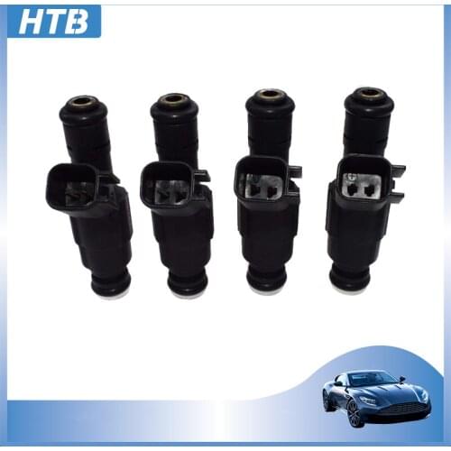 4pcs Fuel Injectors 4 Hole 0280155784 For Jeep Cherokee 99-04 Grand Cherokee，Wrangler 4.0 L 04669938 FJ570
