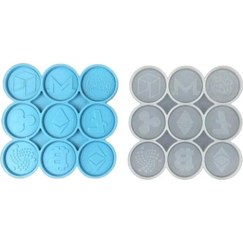 Epoxy Resin Mold Commemorative Coins Resin Mold Souvenir Art Coins Silicone Mould DIY Crafts Jewelry Casting Tools
