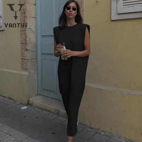 Summer Vintage Elegant Black Gothic Dress Palace Pad Shoulder Sleeveless Dress Female Fashion Hundred with British Casual Lady