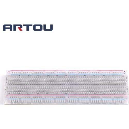 1PCS Solderless Solder Less Breadboard Protoboard 2 buses Tie-point Tiepoint 830
