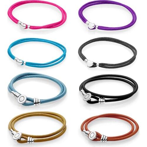 6 PDB SL high quality 925 sterling silver series fashion charm DIY bracelet suitable for bead charm female bracelet jewelry gift