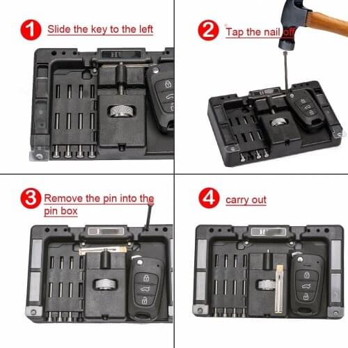Car Remote Control Fixing Flip Key Vice Flip-key HUK PinRemove Pin Remove Repairing Tool for Locksmith Tool