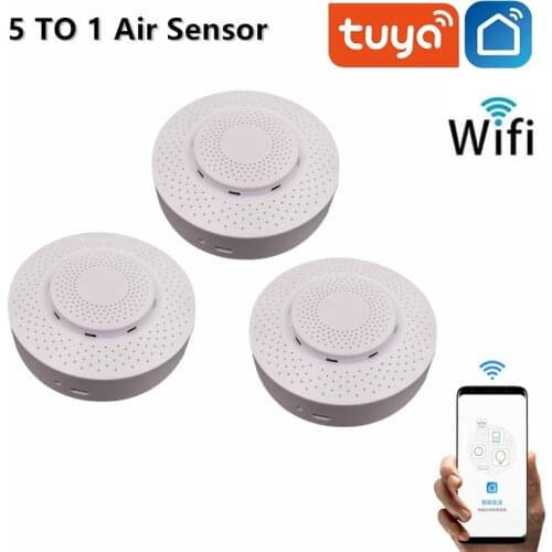 CO2 HCHO VOC Formaldehyde Carbon Dioxide Sensor For Tuya Smart Life APP Air Monitor Wifi Home Automation Warning Alarm Detector
