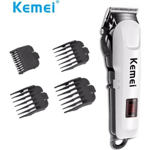 Kemei 4 in 1 Electric Hair Clippers for Men Professional Electric Haircut Machine LCD Display Rechargebale Hair Trimmer