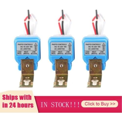 Automatic On Off Photocell Street Lamp Light Switch Controller AC220V 110V 50-60Hz 10A Photo Control Photoswitch Sensor Switch