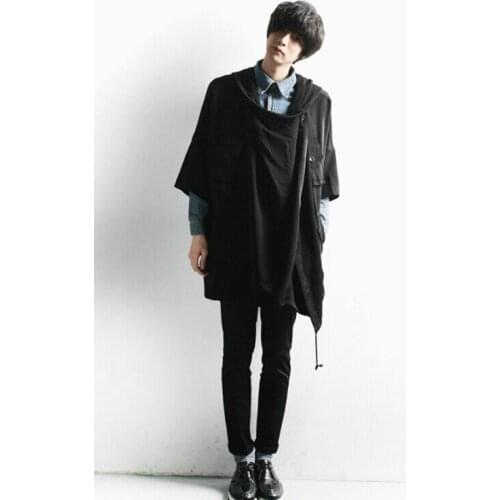 HOT Sale ! 2016 Spring coat men Loose bat sleeve leisure personality version coat S M L XL XXL