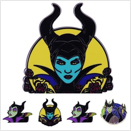 HOSENG Cartoon Princess Queen Movie Brooch Alloy Spring New Lapel Enamel Pin For Women Children Backpack Luxury Jewelry HS_322