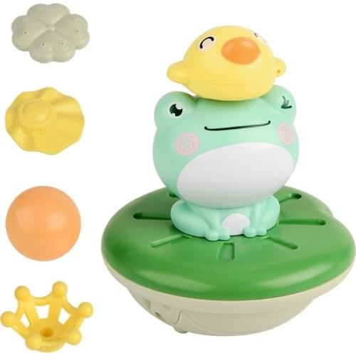 Toddler Bath Toys Spraying Set - Kids for Bathtub Pool Fun Frog Mini Fountain Toy Floating Toys for Boys and Girls