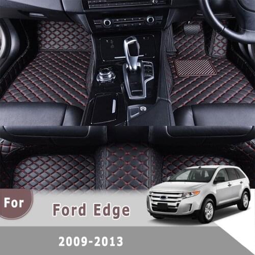 RHD Carpets For Ford Edge 2014 2013 2012 2011 2010 2009 Car Floor Mats Auto Interior Accessories Leather Dash Rugs Waterproof