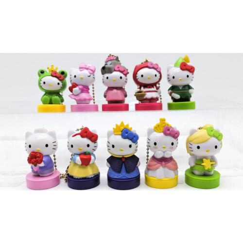 Hellokitty Doll Toy Keychain Figurine Bag Pendant Daniel Princess Figurines Queen Girl Birthday Gifts