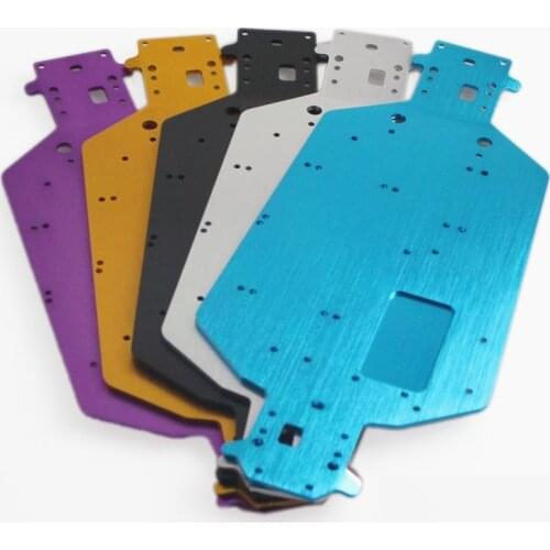 HSP 04001 03601 Aluminum Alloy Metal Chassis 1/10 Upgrade Parts For Buggy Monster Bigfoot Truck 94107 94170 94118 94111