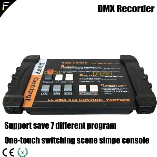 Mobile Concert Stage Light Console Easy Simple Controller DMX 512 Recorder Support Save 7 Program 4MB Auto/One Touch Switch