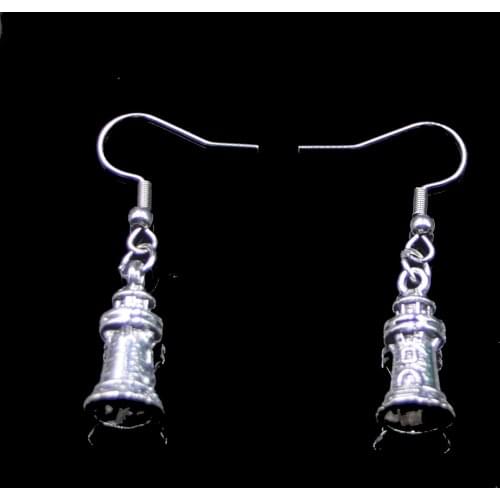 Fashion Handmade Simple Design 20*9mm Castle Lighthouse Drop Earrings For Women Gift Fashion Jewelry Cute Small Object