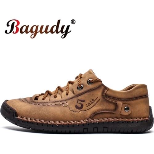 Spring and Summer Comfortable Mens Casual Shoes Loafers Fashion Men Leather Shoes Quality Split Leather Men Flats Moccasins 48