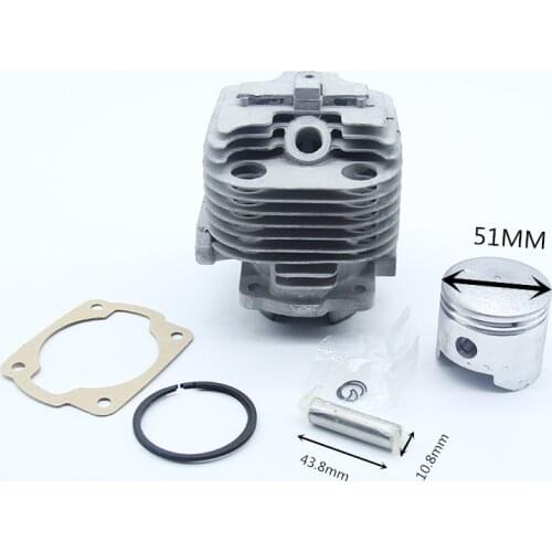 51MM YD-78 CYLINDER KIT FOR 1E51F-1 51F-1 YD78 YD81 BH29 8100 8500 78cc CHAINSAW 6MF-28 30 BLOWER ZYLINDER KOLBEN PISTON RING