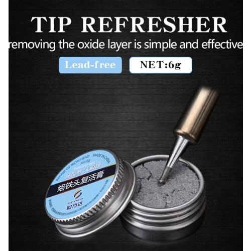Lead-Free Soldering Iron Tip Refresher Solder Cream Clean Paste for Oxide Solder Iron Tip Head Resurrection
