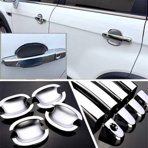 Non-Rusty Chrome Door Handle Bowl Cover Cup Overlay Trim For Chevrolet Captiva