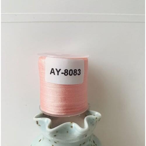 AY-8083 A Roll Wholesale 2mm-36mm 100% Pure Silk Embroidery Ribbons Handcraft Supply Double Faced Thin Taffeta Silk Ribbon