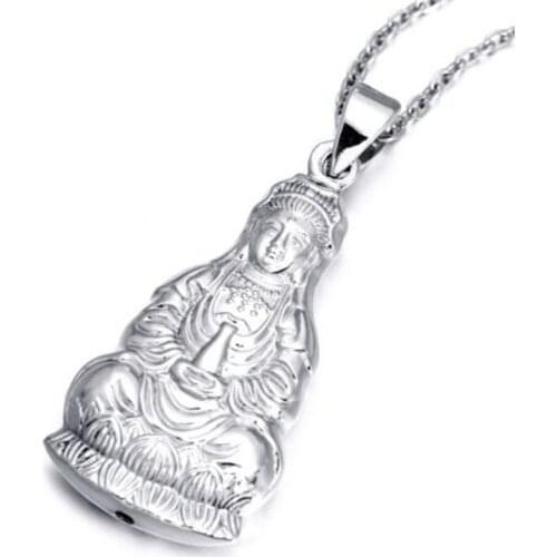 Real Platinum 950 Pendant Avalokitesvara Bodhisattva Platinum Pendant Pt950 Platinum Pendant Platinum Kwan-yin Pt950 Pendant