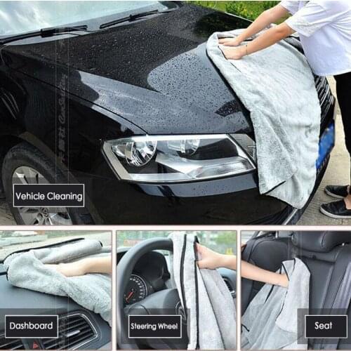 Car Wash Towel Microfiber Cloth Door Window Cleaning Strong Water Absorption 100x40cm Cleaning Towel Polyester Car Wash Cloth