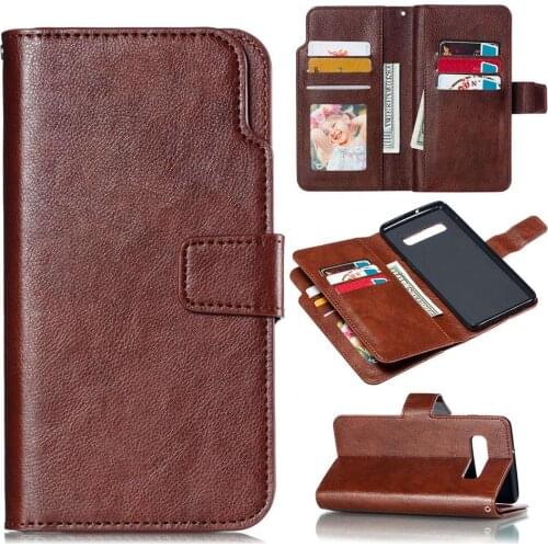 Luxury Leather Case For Samsung A50 A70 S21 Plus Ultra Wallet Flip 9 Card Cover Phone Cases For Samsung Note 8 9 S9 S8 S10 S20