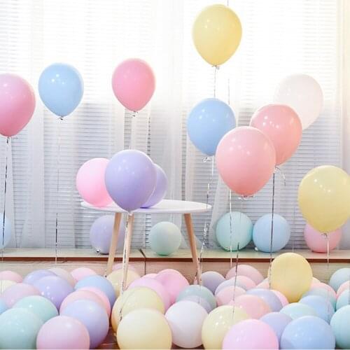 50pcs 10 inch Macarons Latex Ballon Birthday Party Candy Balloons Birthday Party Decorations Kids Baby Shower Wedding Golobos