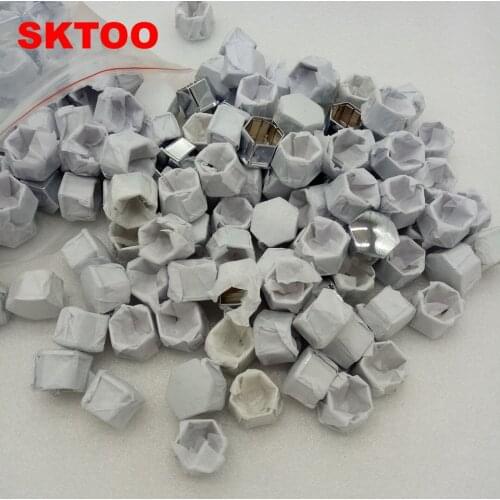 SKTOO 100pcs/set Wheel Rim Cover Tyre Screw Cap For Peugeot 207 301 307 308 408 508 3008 Citroen C4l C5 C2