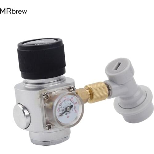 CO2 Mini Gas Regulator with Corny Keg Gas Ball Lock Disconnect for Beer Tap,Homebrew GAS Regulator