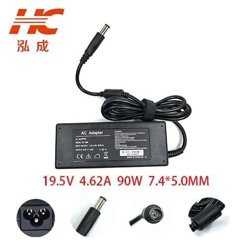 19.5V 4.62A PA-90W DC : 7.4*5.0mm AC Adapter Charger For Dell adapter with N4010 N5010 1420 Laptop power adapter