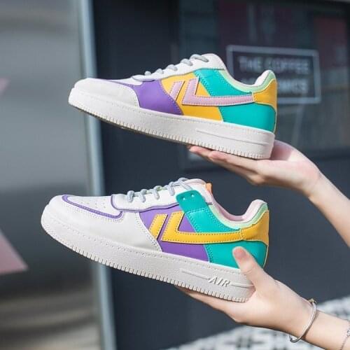 Macaron White Shoes for Women 2020 New Student Versatile Casual Fashionable Sports Shoes