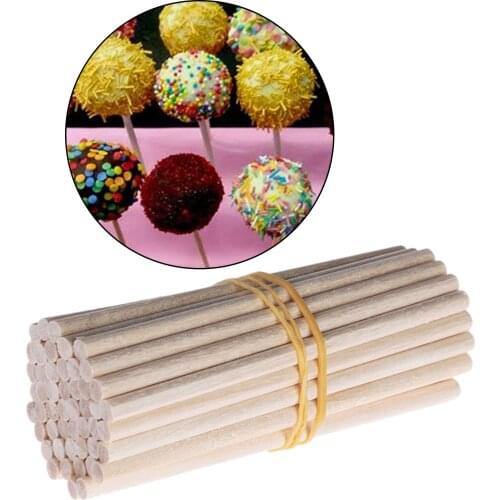 100Pcs Unfinished Round Wooden Craft Sticks Dowel Roads Educational Toys for Kids Building Model Woodworking DIY Crafts