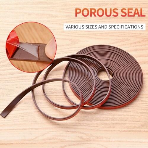 6m I-type silicone rubber door sealing strip window sound insulated strip self-adhesive tape window insulation seal