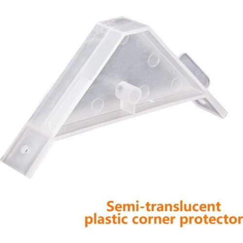 90 Degree translucent Nylon Plastic Cabinet Furniture Closet Corner Connectors Bracket TRIANGULAR CORNER joint