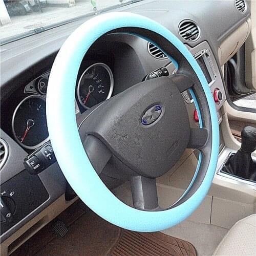 Four Seasons General Motors Silicone Steering Wheel Cover for Skoda Octavia Fabia Rapid Superb Yeti Roomster