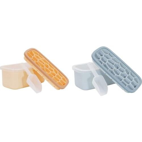 Ice Square Tray, 26-Ice Trays With Box And Lid, Easy-Release