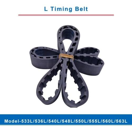 L timing belt trapezoid teeth model-533L/536L/540L/548L/550L/555L/560L/563L transmission belt width 20/25mm for L timing pulley