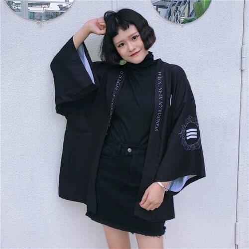 Summer Kimono Cardigan Couple Coat Japanese Kimono Yukata Woman Man Loose Haori Thin Outer Garment