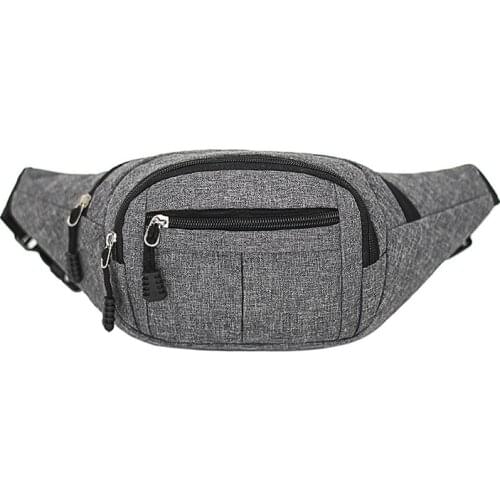 Newhotstacy Bag 08032021 Mens canvas single shoulder bag cashier bag riding and running high-capacity waist bag