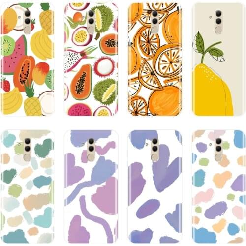Soft Phone Case For Huawei Mate 7 8 9 10 20 Lite Case Silicone Heart Fruits Banana Back Cover For Huawei Mate 9 10 20 Pro Case