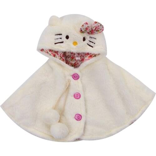 Baby Girl Hooded Cloak Poncho Coats Newborn Baby Girls Thick Coat 2020 New Autumn Winter Warm Coat Bebes Outwear Jacket 0-2Y